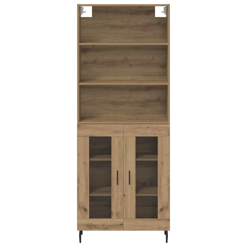 vidaXL Highboard Artisan-Eiche 69,5 x 34 x 180 cm