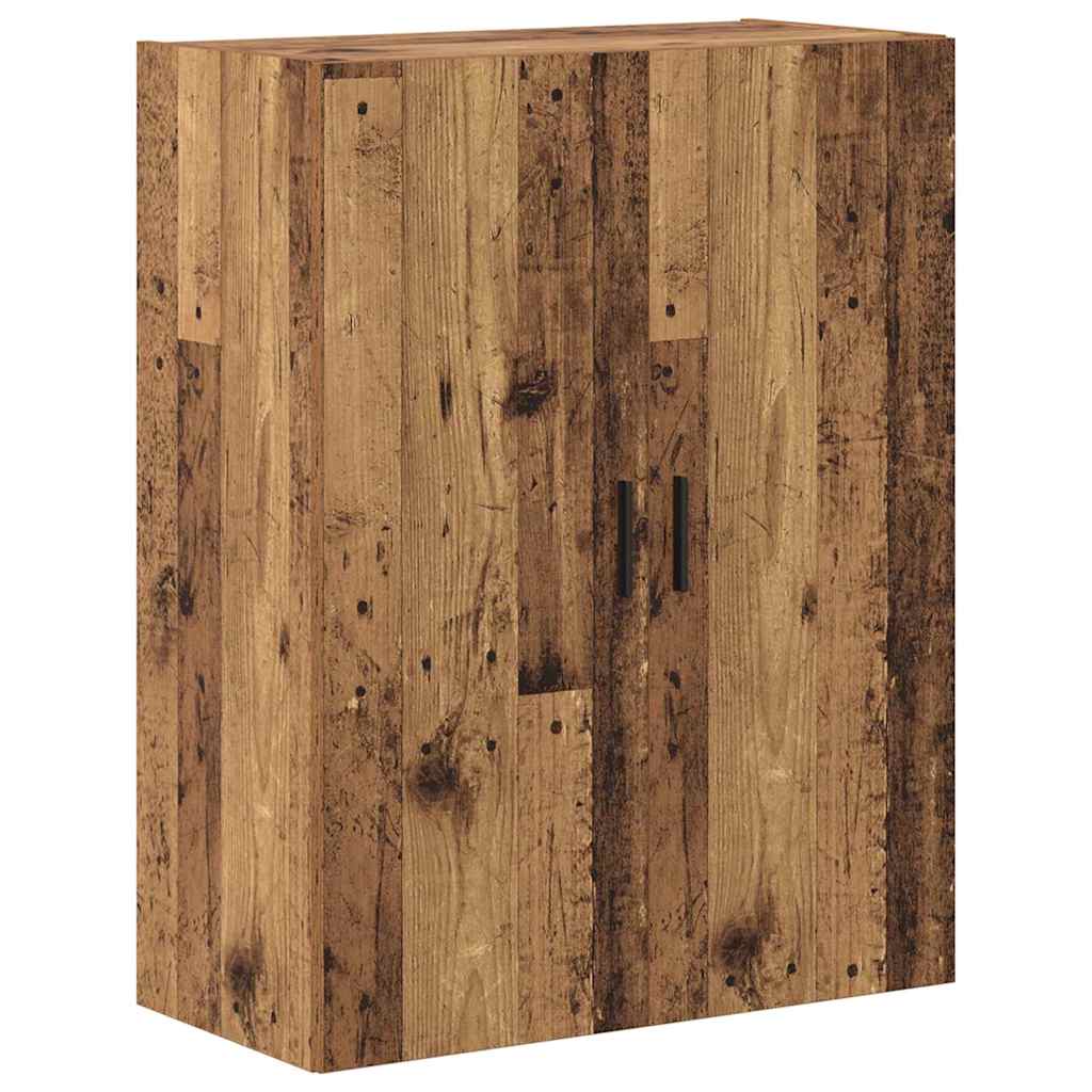 vidaXL Highboard Wandmontiert Altholz 69,5 x 34 x 180 cm Holzwerkstoff