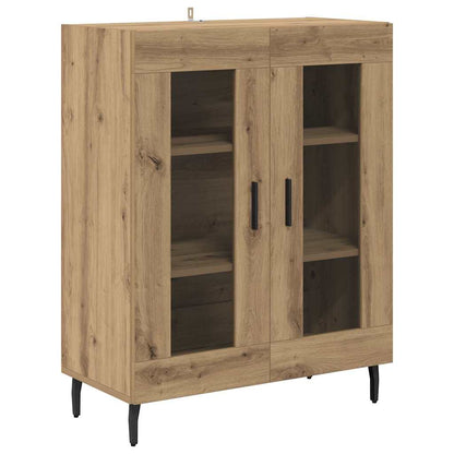 vidaXL Highboard 2 pcs Artisan-Eiche Holzwerkstoff
