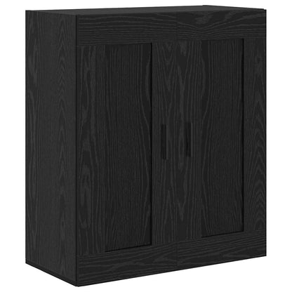 Highboard 2 pcs Schwarz Eichen-Optik Holzwerkstoff