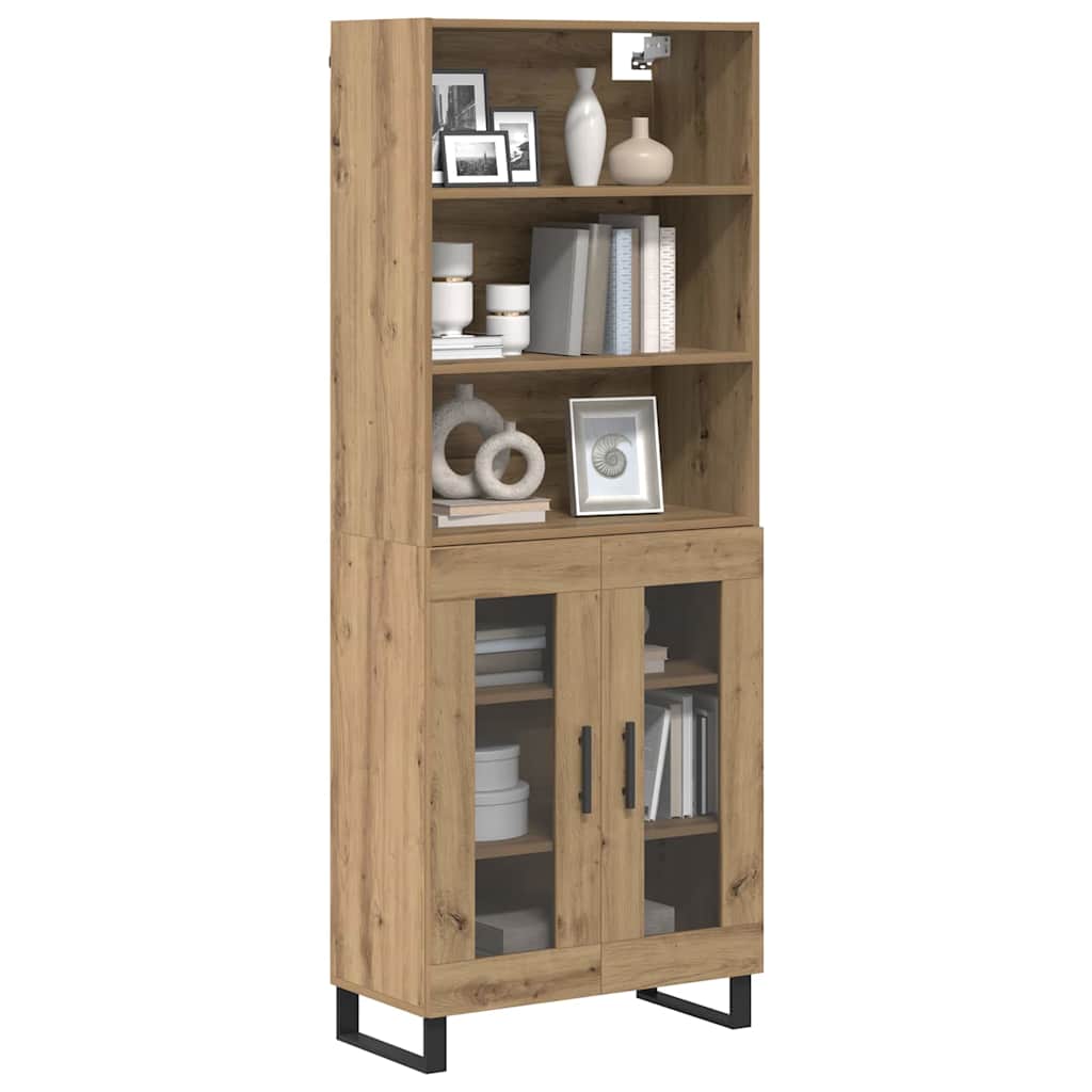 Highboard Artisan-Eiche 69,5 x 34 x 180 cm Holzwerkstoff