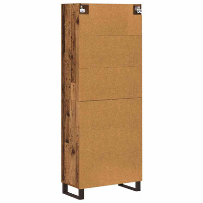 vidaXL Highboard Altholz 69,5 x 34 x 180 cm Holzwerkstoff