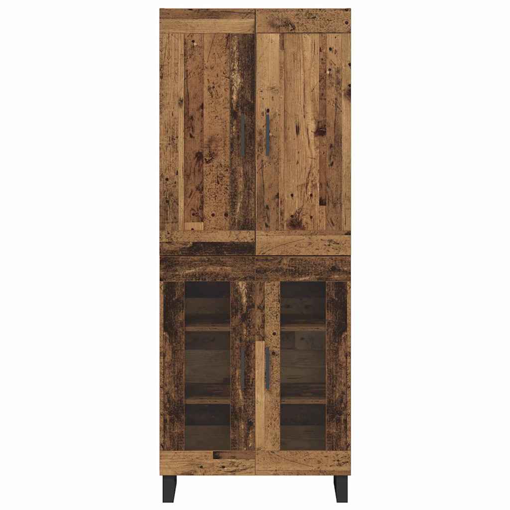 vidaXL Highboard Altholz 69,5 x 34 x 180 cm Holzwerkstoff