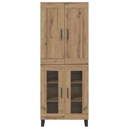 vidaXL Highboard Artisan-Eiche 69,5 x 34 x 180 cm Holzwerkstoff