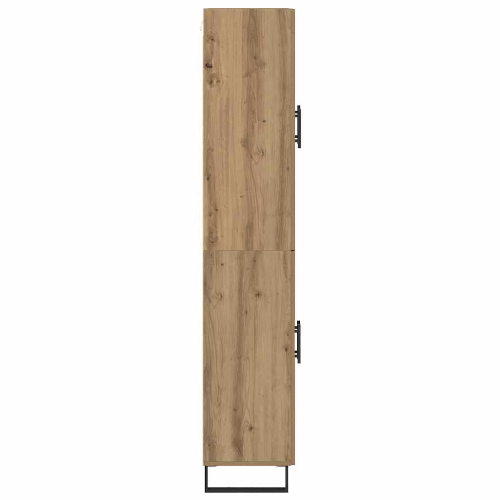 vidaXL Highboard Artisan-Eiche 69,5 x 34 x 180 cm Holzwerkstoff