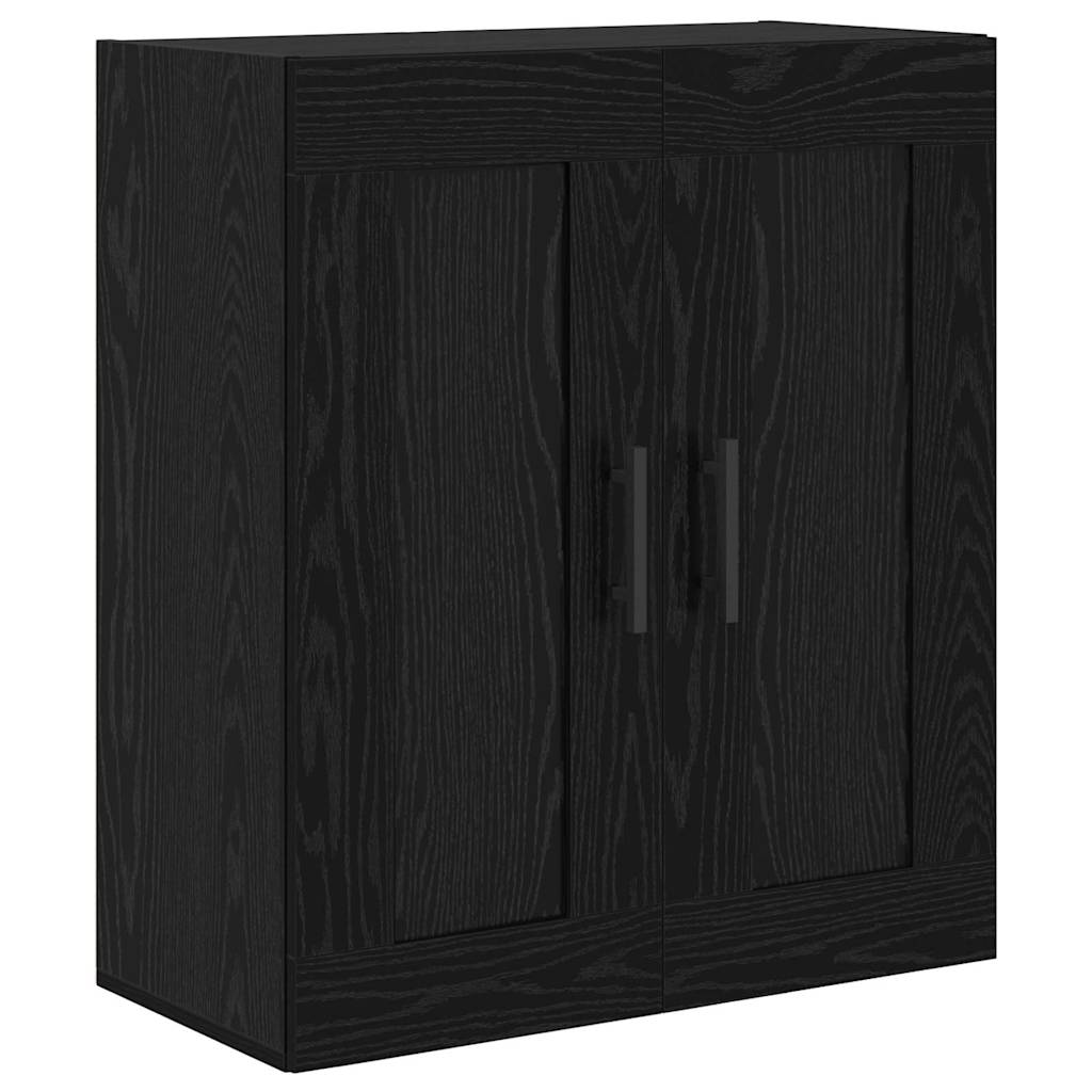 Highboard Schwarz Eichen-Optik 69,5 x 34 x 180 cm Holzwerkstoff