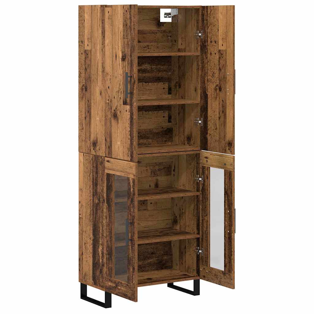 vidaXL Highboard 2 pcs Altholz 69,5 x 34 x 180 cm