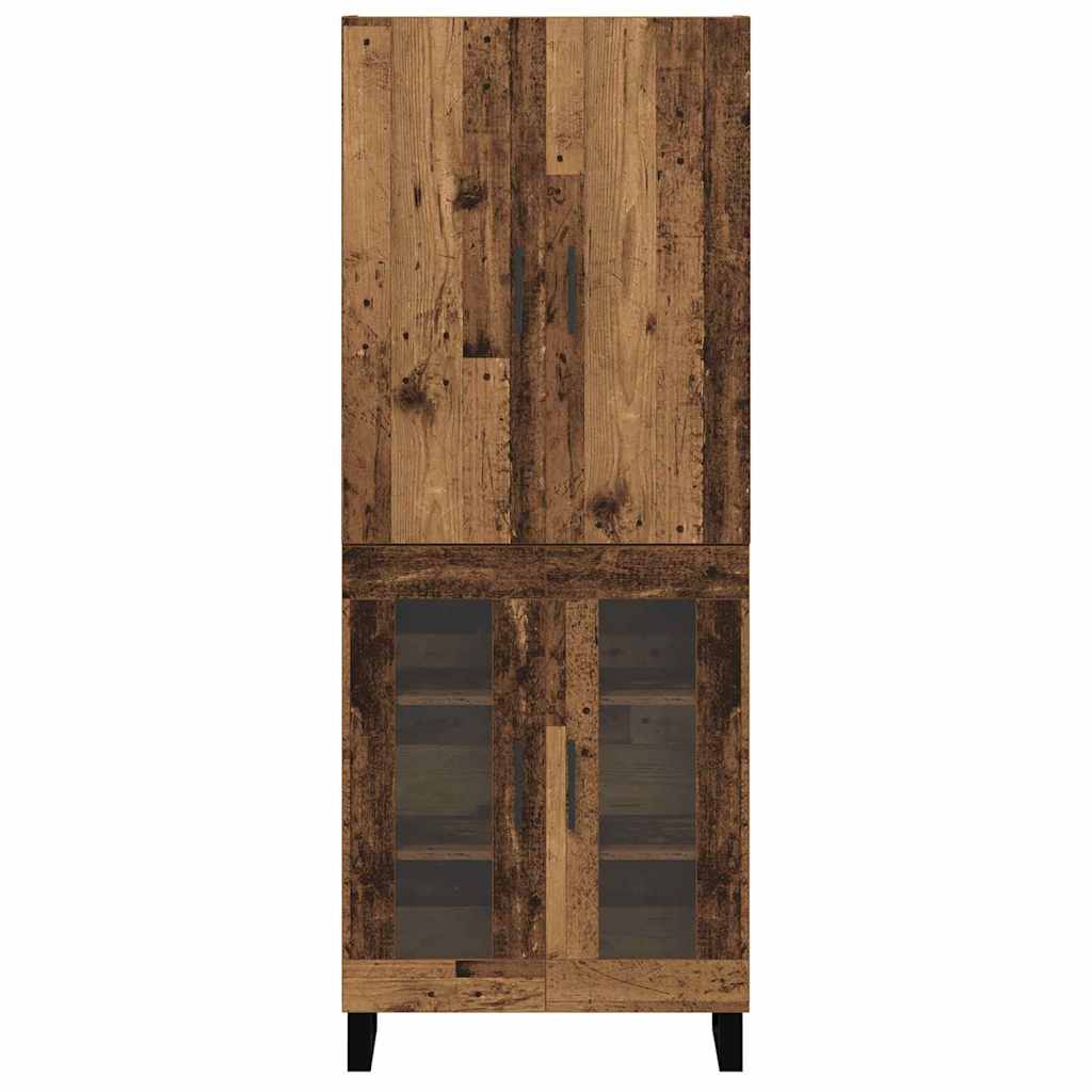vidaXL Highboard 2 pcs Altholz 69,5 x 34 x 180 cm