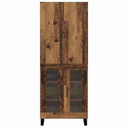 vidaXL Highboard 2 pcs Altholz 69,5 x 34 x 180 cm