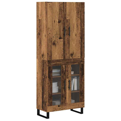 vidaXL Highboard 2 pcs Altholz 69,5 x 34 x 180 cm