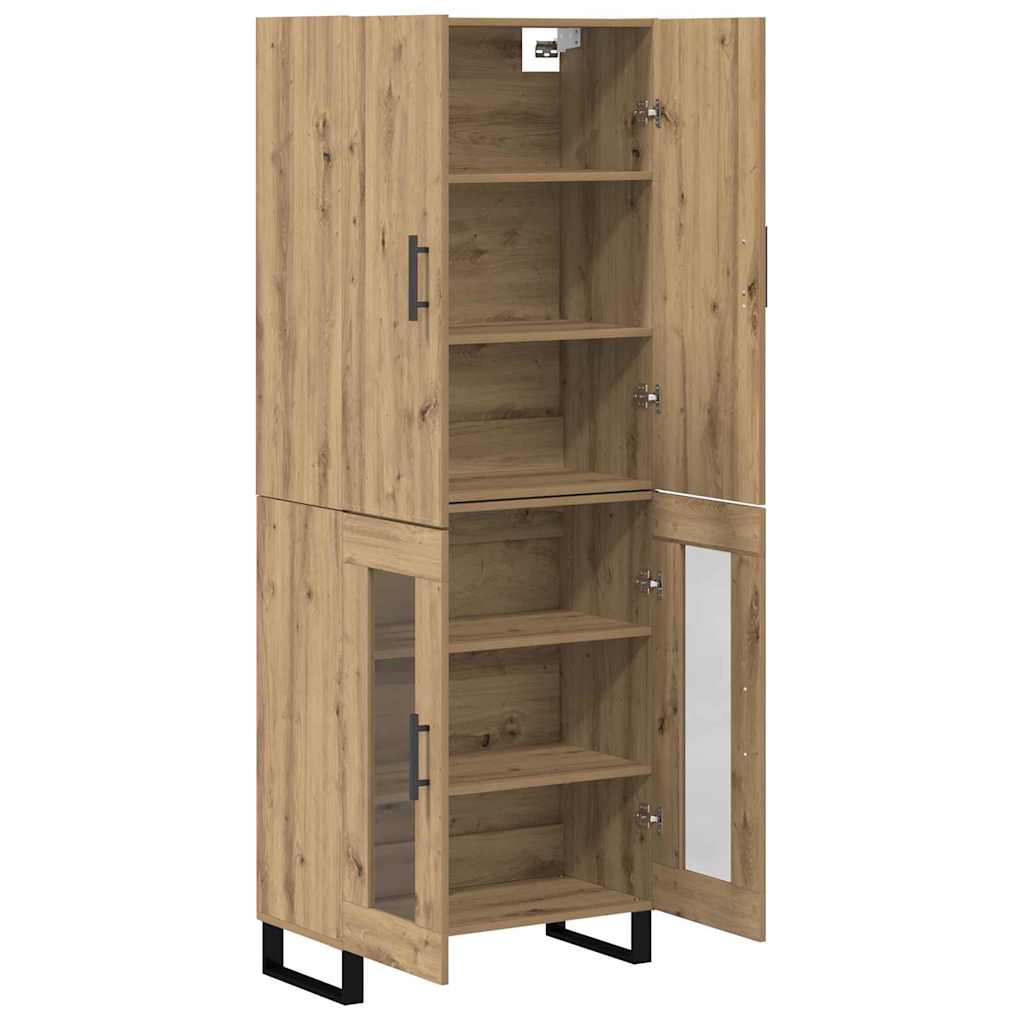 vidaXL Highboard 2 pcs Artisan-Eiche 69,5 x 34 x 180 cm