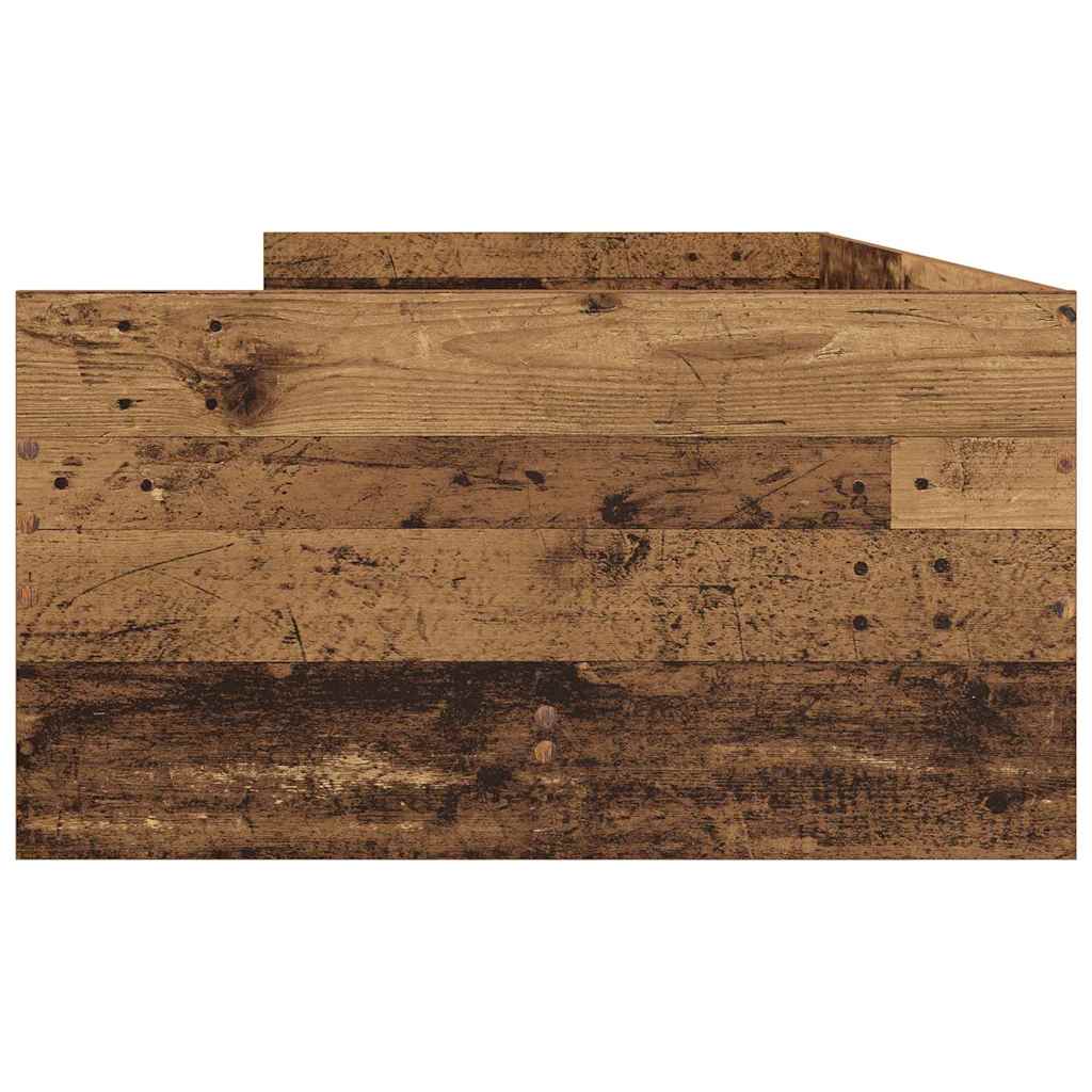 vidaXL Bettrahmen Altholz 100 x 200 cm Massives Kiefernholz