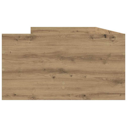 vidaXL Bettrahmen Artisan-Eiche 90 x 200 cm Massives Kiefernholz