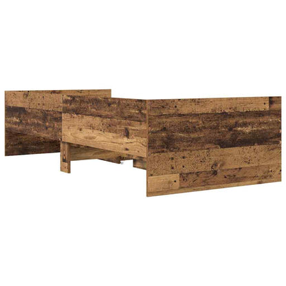 vidaXL Bettrahmen Altholz 90 x 190 cm Massives Kiefernholz