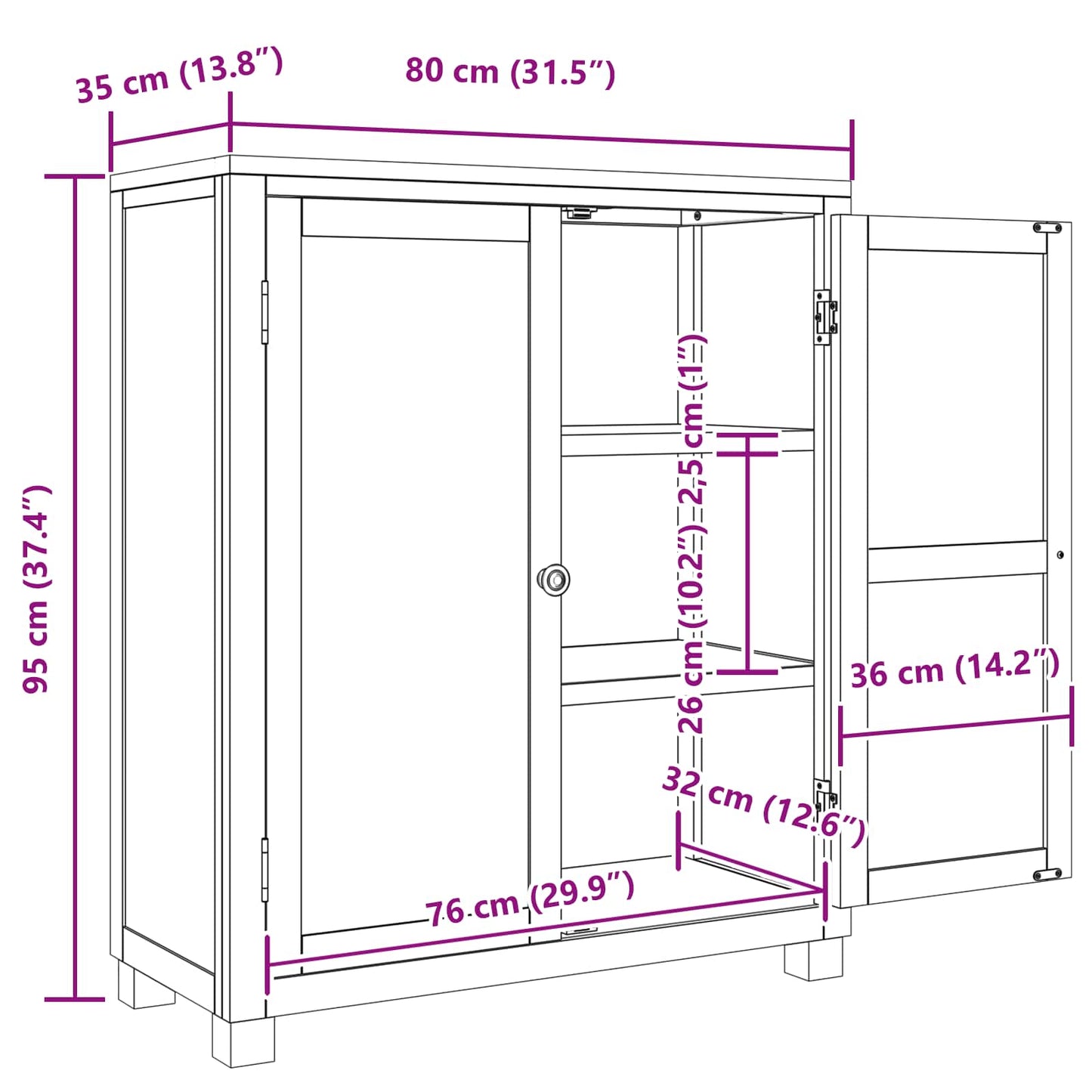 Schrank mit Speicher mit Tür Braun Holzwerkstoff