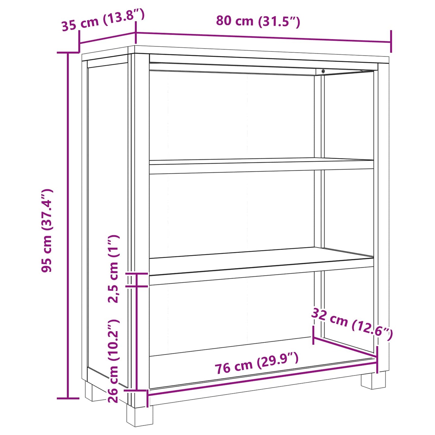 vidaXL Schrank mit Speicher Braun Holzwerkstoff