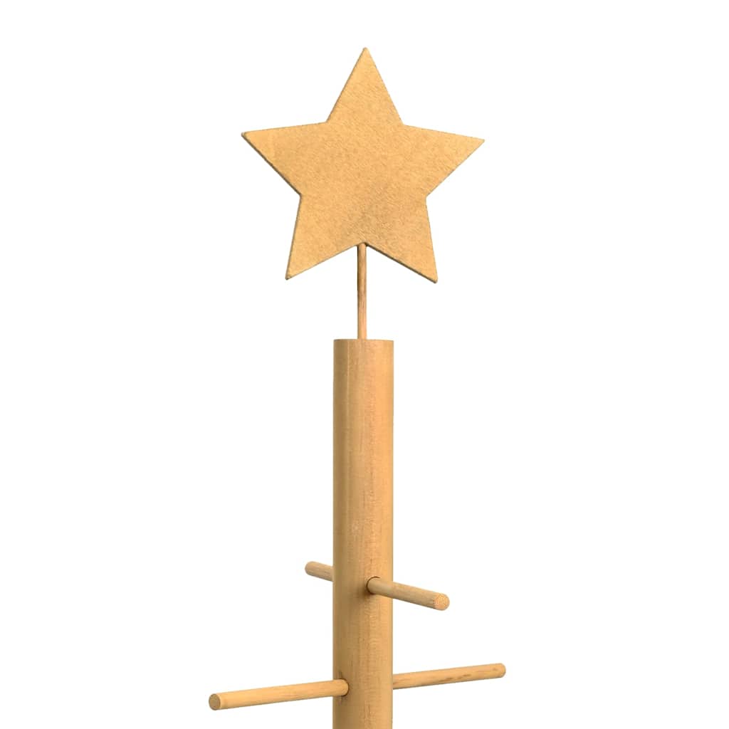 vidaXL Holz Weihnachtsbaum mit Ständer Braun 75 cm Bambus