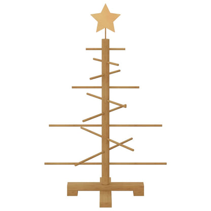 vidaXL Holz Weihnachtsbaum mit Ständer Braun 75 cm Bambus