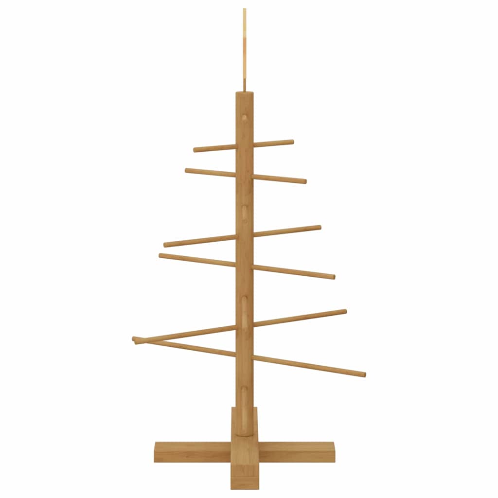 vidaXL Holz Weihnachtsbaum mit Ständer Braun 75 cm Bambus