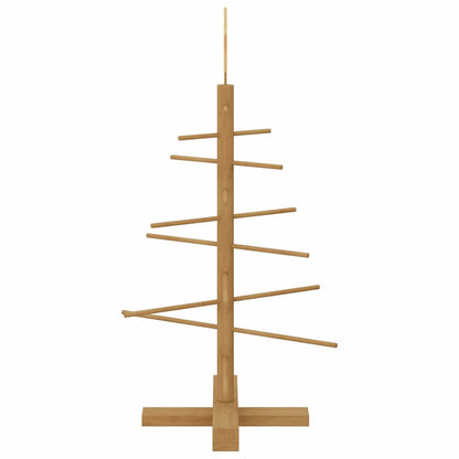 vidaXL Holz Weihnachtsbaum mit Ständer Braun 75 cm Bambus