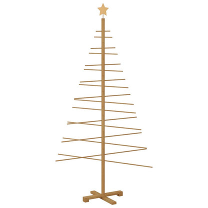 vidaXL Holz Weihnachtsbaum mit Ständer Braun 180 cm Bambus