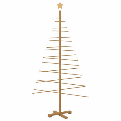 vidaXL Holz Weihnachtsbaum mit Ständer Braun 180 cm Bambus