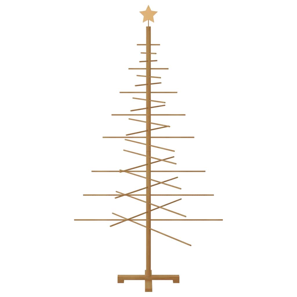 vidaXL Holz Weihnachtsbaum mit Ständer Braun 180 cm Bambus