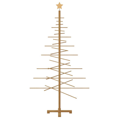 vidaXL Holz Weihnachtsbaum mit Ständer Braun 180 cm Bambus