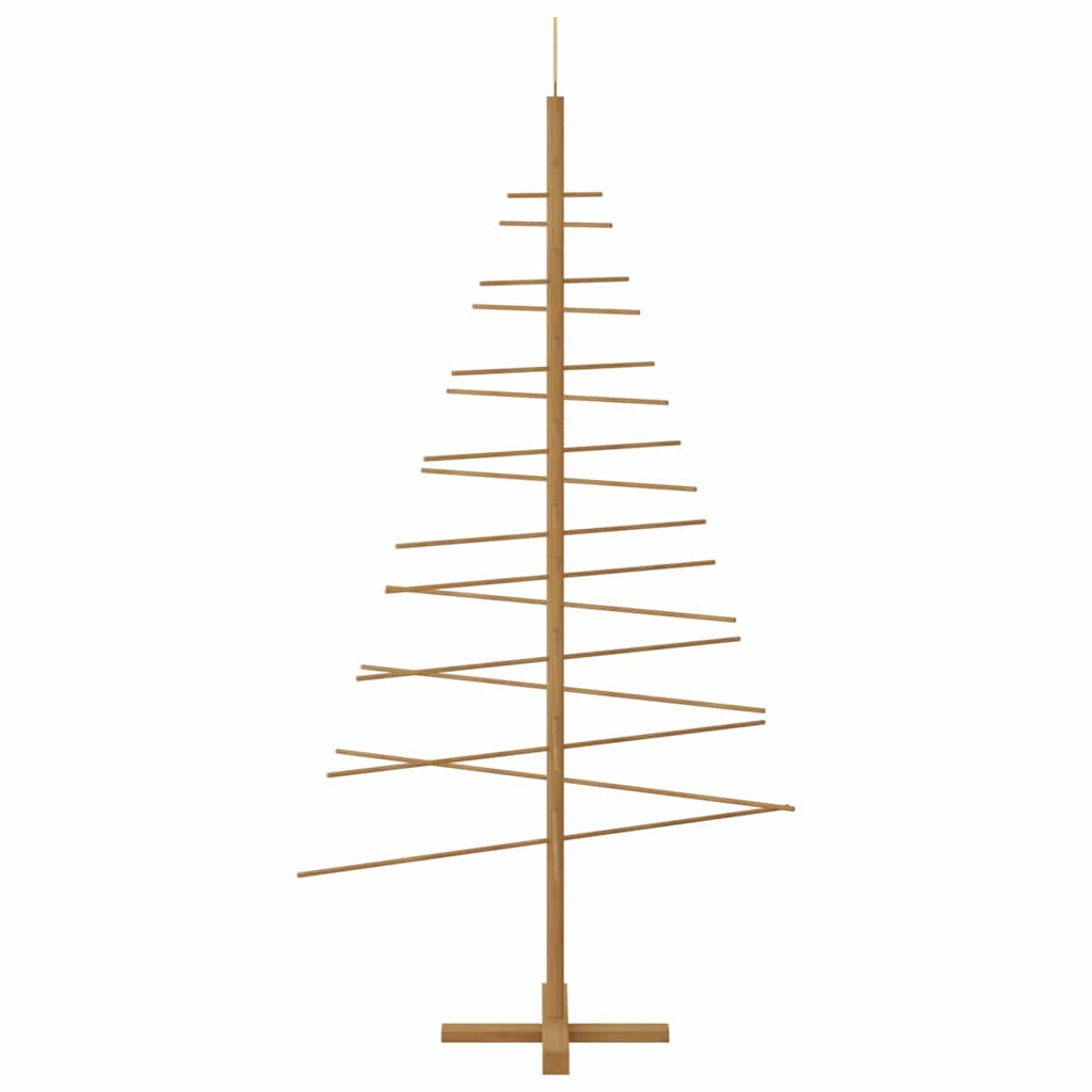 vidaXL Holz Weihnachtsbaum mit Ständer Braun 180 cm Bambus