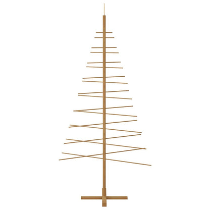 vidaXL Holz Weihnachtsbaum mit Ständer Braun 210 cm Bambus