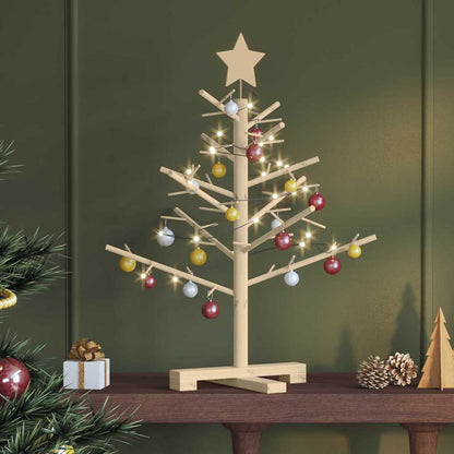 vidaXL Holz Weihnachtsbaum mit Ständer Natur 75 cm Massivholz Kiefer
