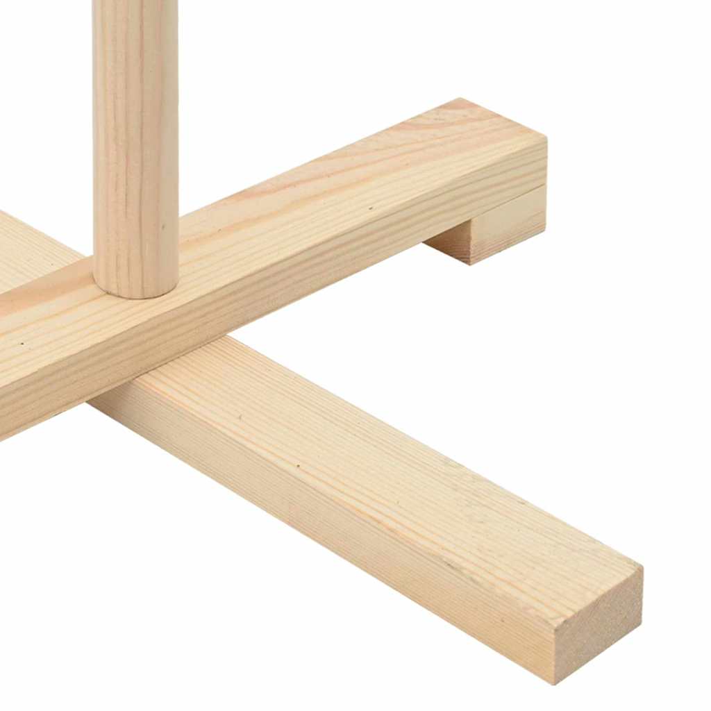 Holz Weihnachtsbaum mit Ständer Natur 125 cm Massivholz Kiefer