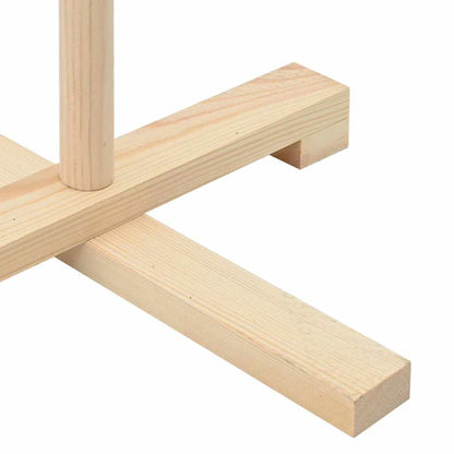 Holz Weihnachtsbaum mit Ständer Natur 125 cm Massivholz Kiefer