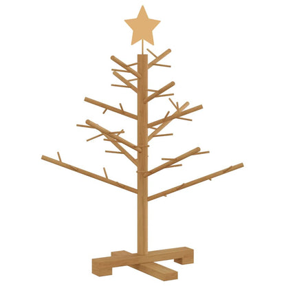 vidaXL Holz Weihnachtsbaum mit Ständer Braun 75 cm Massivholz Kiefer
