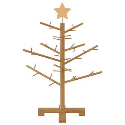 vidaXL Holz Weihnachtsbaum mit Ständer Braun 75 cm Massivholz Kiefer