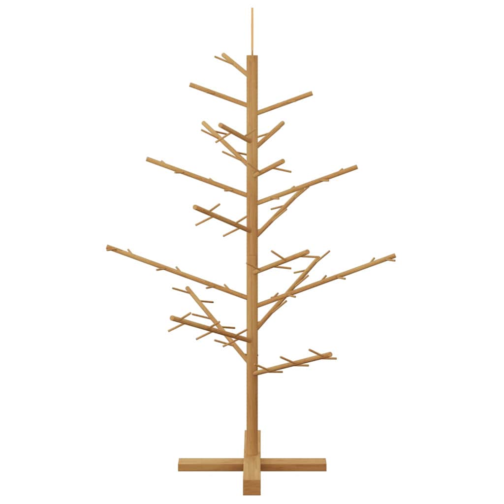 vidaXL Holz Weihnachtsbaum mit Ständer Braun 125 cm Massivholz Kiefer