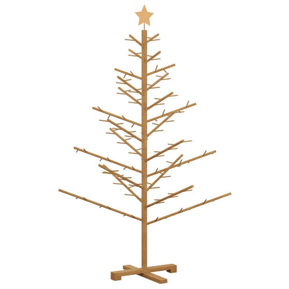 vidaXL Holz Weihnachtsbaum mit Ständer Braun 150 cm Massivholz Kiefer