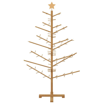 vidaXL Holz Weihnachtsbaum mit Ständer Braun 150 cm Massivholz Kiefer