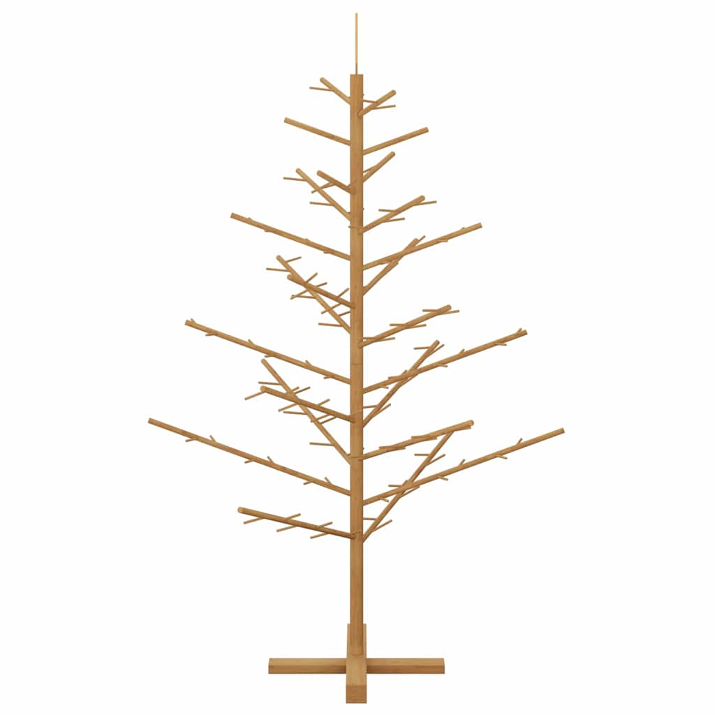vidaXL Holz Weihnachtsbaum mit Ständer Braun 150 cm Massivholz Kiefer