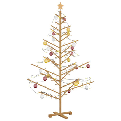 vidaXL Holz Weihnachtsbaum mit Ständer Braun 180 cm Massivholz Kiefer