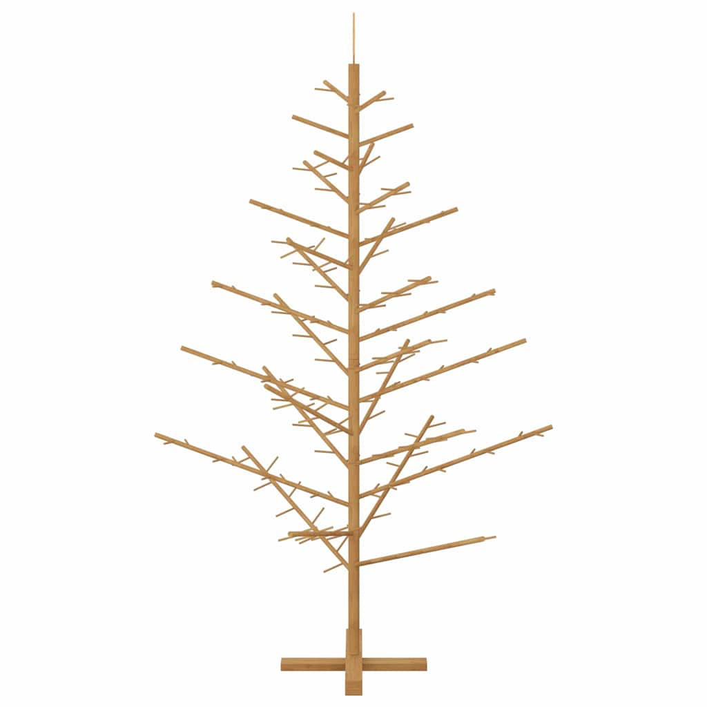 vidaXL Holz Weihnachtsbaum mit Ständer Braun 180 cm Massivholz Kiefer