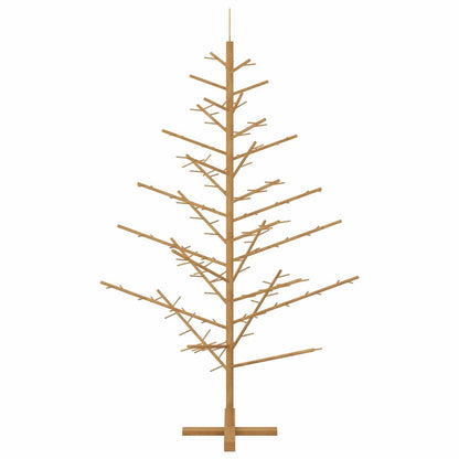 vidaXL Holz Weihnachtsbaum mit Ständer Braun 180 cm Massivholz Kiefer