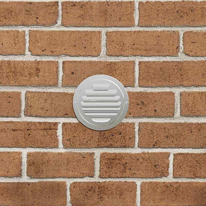 Lüftungsgitter 4 pcs Silber 100 mm Edelstahl