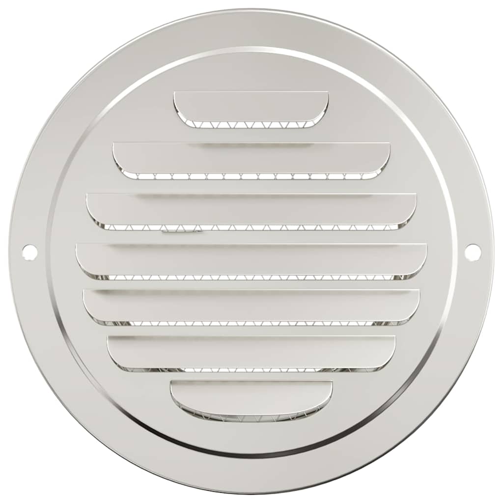 Lüftungsgitter 4 pcs Silber 100 mm Edelstahl