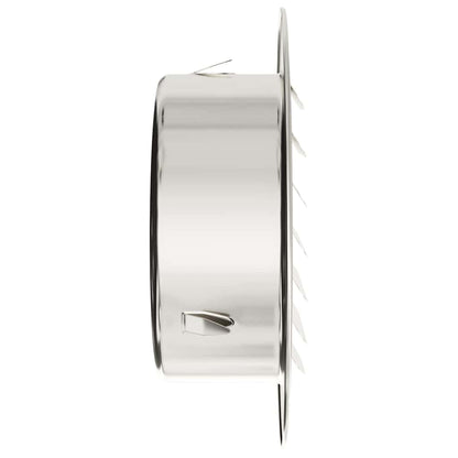 Lüftungsgitter 4 pcs Silber 100 mm Edelstahl