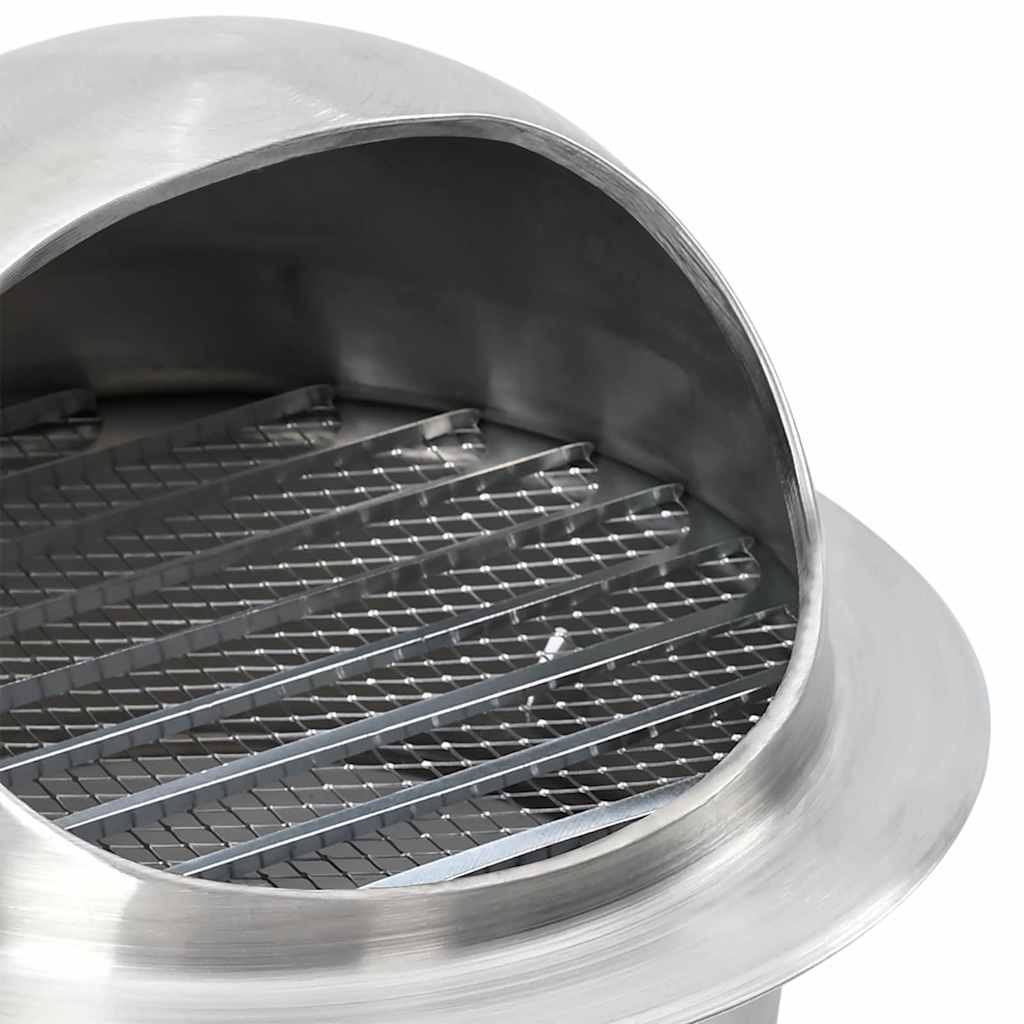 Lüftungsgitter 8 pcs Silber 200 mm Edelstahl