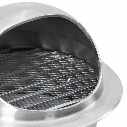 Lüftungsgitter 8 pcs Silber 200 mm Edelstahl