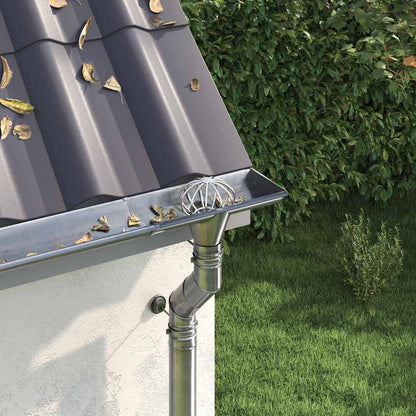 Dachrinnenblattschutz 2 pcs Silber 50 mm Edelstahl