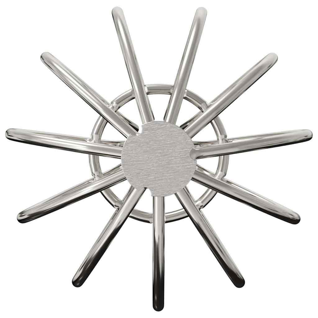 Dachrinnenblattschutz 2 pcs Silber 50 mm Edelstahl