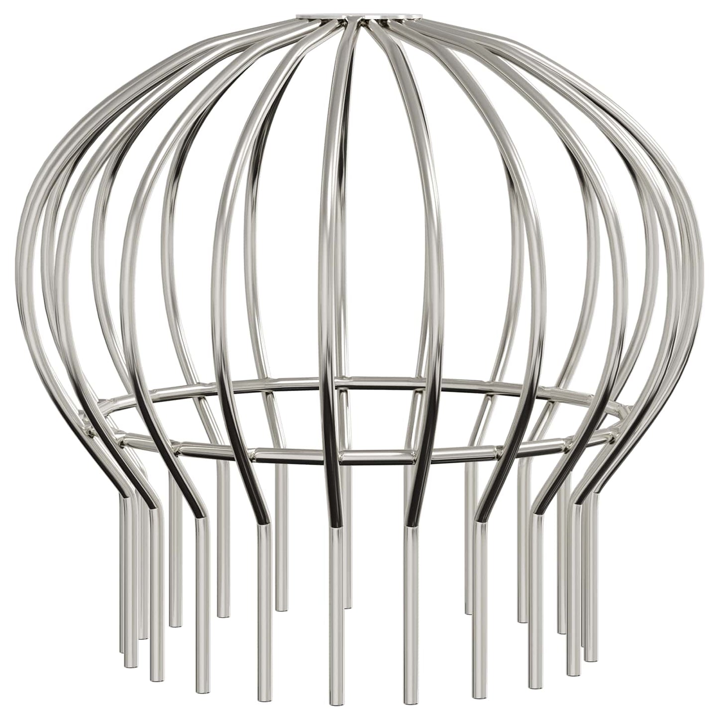 Dachrinnenblattschutz 8 pcs Silber 200 mm Edelstahl